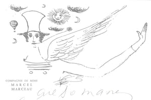 A Black Ink Autographed Letter Signed by Marcel Marceau (1923-2007), Mime Artist, c.1994
