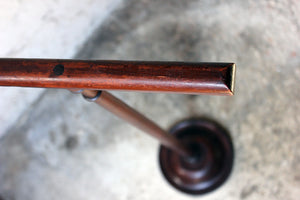 A Rather Unusual Early 20thC Mahogany Gentleman's Towel Rail Stand c.1910