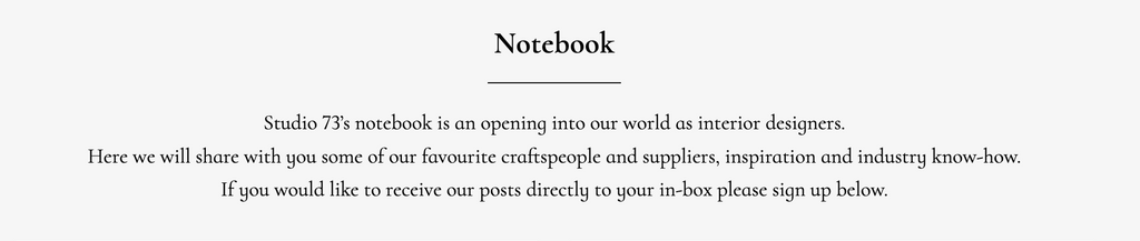 Studio 73; Notebook