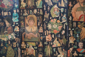 The Peter Blake Screen; An Important Victorian Decoupage Screen, Acquired by Peter Blake & Barry Daniels in 1948