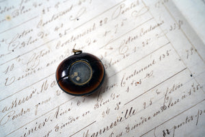 An Unusual Novelty Polished Hamburger Bean Dice Gaming Charm c.1900