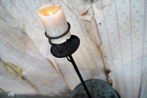 A George III Wrought Iron Candle Pricket Stand c.1800
