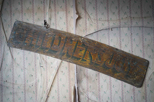 An Early 20thC Hand-Painted Fairground Sign; Children’s Joy; c.1910