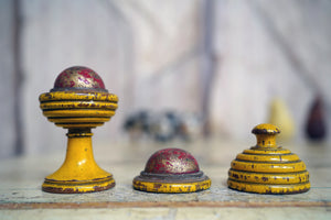 A Late 19thC Painted Treen ‘Disappearing Ball’ Magic Trick c.1900