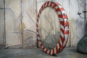 A Large Mid-20thC Czech Convex Railway Mirror c.1950-60