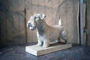 A Painted Plaster Sculpture of a Sealyham Terrier; Frederick Thomas Daws (1878-1956)