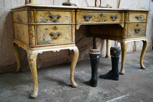 An Early 20thC Chinoiserie Lacquer Decorated & Painted Desk c.1920-25