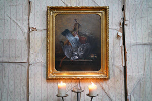 A Late 19thC Oil on Canvas Still Life of Hanging Game by Theodor Henrik Lundh c.1880