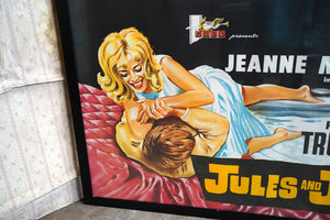 An Original British Quad Cinema Poster for Francois Truffaut’s Jules and Jim c.1962