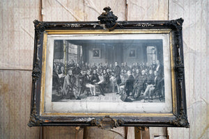 A Mid-19thC Engraving after John Rogers Herbert RA (1810-1890); The Meeting of the Council of the Anti-Corn Law League c.1847