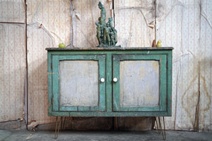 A Mid-Victorian Painted Pine Sideboard c.1860