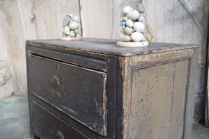 An Early 20thC Painted Pine Chest of Two Drawers c.1900-20