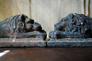 A Pair of Late 19thC Naïve Terracotta Lions by Orr & Morris c.1870-90