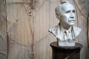 An Early 20thC Scottish Plaster Portrait Bust of George Hope Tait by Thomas J. Clapperton 1929