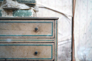 A Rare Regency Period Painted Pine Miniature Apprentice Chest of Drawers c.1810