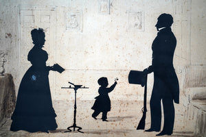 A Regency Period Family Portrait Silhouette c.1820-35