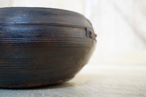 An Early 19thC Rivet Repaired Dairy Bowl c.1830