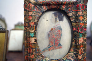 A Mid 19thC Naïve Scottish School Portrait Miniature on Card; Martha Howard 1848