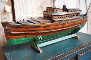 An Early 20th Century Scratch-Built Wooden Steam Trawler Model c.1930-40