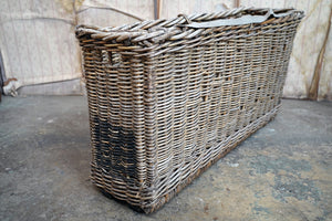 An Early/Mid 20thC French Wicker Champagne Carrier c.1930