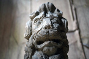 A 17thC Monastic Flemish Limestone Fragmental Head of a Lion c.1600-50