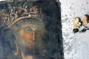 An Early 17thC Italian School Oil on Canvas Study of Julius Caesar c.1600-10