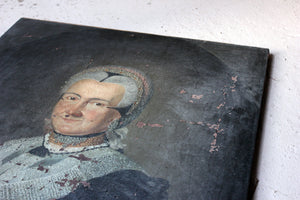 An 18thC German School Oil on Canvas Portrait of Anna Margaretha Kesel (1727-1798); c.1786