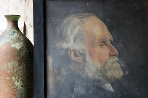 An Early 20thC Oil on Canvas Portrait of an Elderly Gentleman by A.L. Woodman 1919