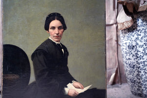 A 19thC Continental School Oil on Canvas Portrait of a Lady c.1860-70