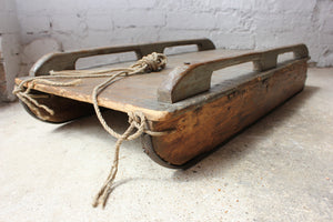 A Gorgeous Mid 20thC Painted French Oak Sledge