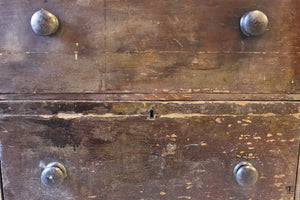 An Attractive Small Mid-Victorian Stained Pine Chest of Drawers c.1860-70