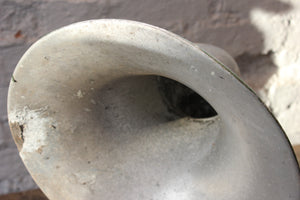 A Large Early 20thC Aluminium Horn Loud Speaker