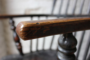 A Good Black Painted Stick-Back Windsor Armchair c.1820