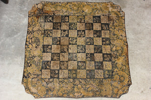 A Pretty Regency Period Ebonised & Penwork Tripod Games Table c.1825