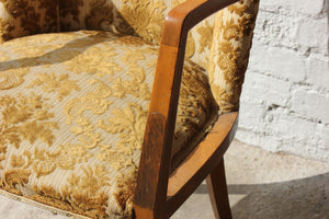 A Stylish Art Deco Walnut Armchair c.1930