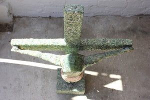 An Impressive 20thC Acrylic & Tourmaline Encrusted Crucifixion Alter Piece