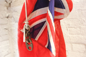 A Fine Quality British Antique Royal Navy Red Ensign Flag c.1920