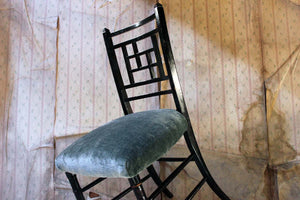 An Aesthetic Movement Ebonised Side Chair in the Manner of E.W. Godwin c.1875-85
