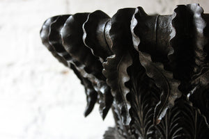 A Very Fine & Profusely Carved Anglo-Indian Bombay-Blackwood Urn c.1830-50