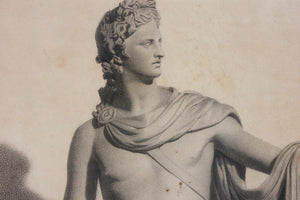 A Very Fine c.1864 Pencil Study of the Apollo Belvedere