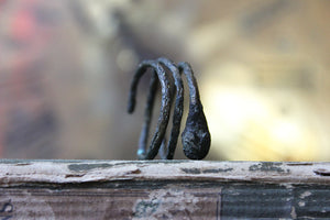 A Rare Egyptian Bronze Sacred Asp Finger Ring c.1200 BC; Ex Baron Amherst Collection