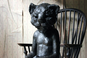 Beth Carter; Cat & Pigeon; Bronze Resin; AP 1 of 2