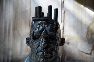 Beth Carter; Hollow King; Bronze & Steel Base; Edition 4 of 10