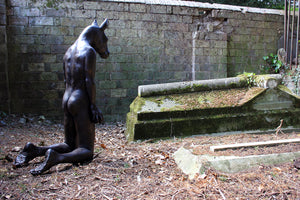 Beth Carter; Kneeling Horse (with Apple); Bronze Resin; 2007; Edition 6 of 15