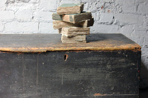 A Decorative Early Victorian Black Painted Pine Trunk c.1850