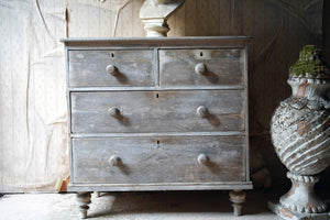 A Late 19thC Bleached Pine Chest of Drawers c.1900