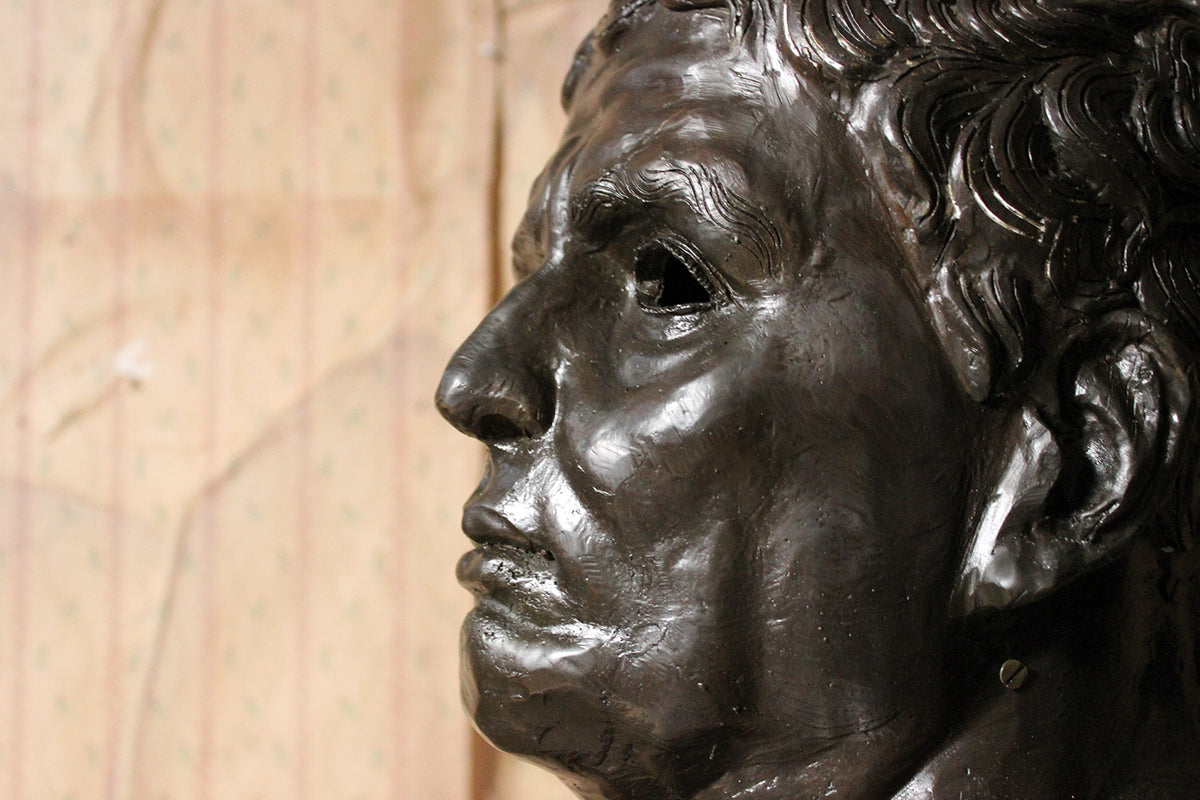 A Large 20thC Bronze Portrait Bust of a Roman Republican – Doe & Hope