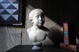 An Early 19thC Plaster Portrait Bust of a Young Boy by William Spence (1793-1849)