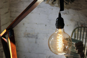 A Superb Large Swedish Mid-Century Scratch Built Cantilever Floor Lamp c.1950-60