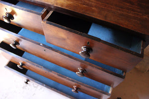 An Estate Made Cherrywood & Mahogany Chest of Drawers c.1870
